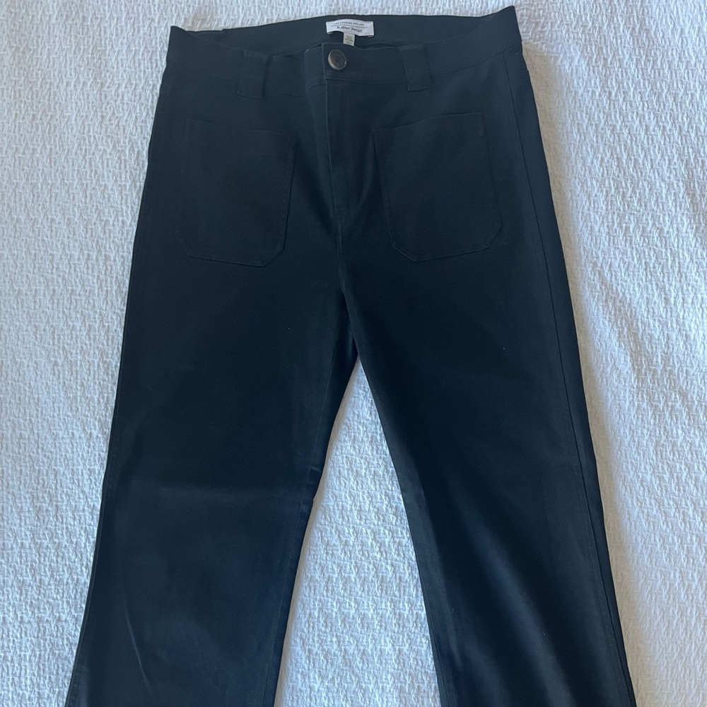 &other stories wide leg cropped trousers